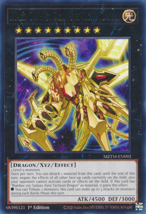Number C107: Neo Galaxy-Eyes Tachyon Dragon [MZTM-EN092] Rare | Mega City Incorporated