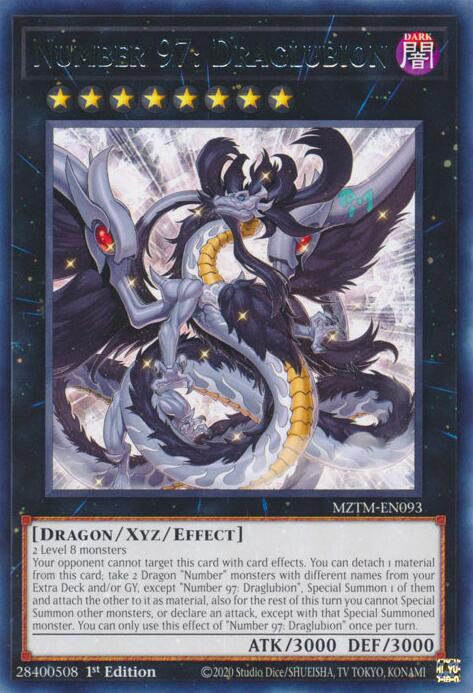 Number 97: Draglubion [MZTM-EN093] Rare | Mega City Incorporated