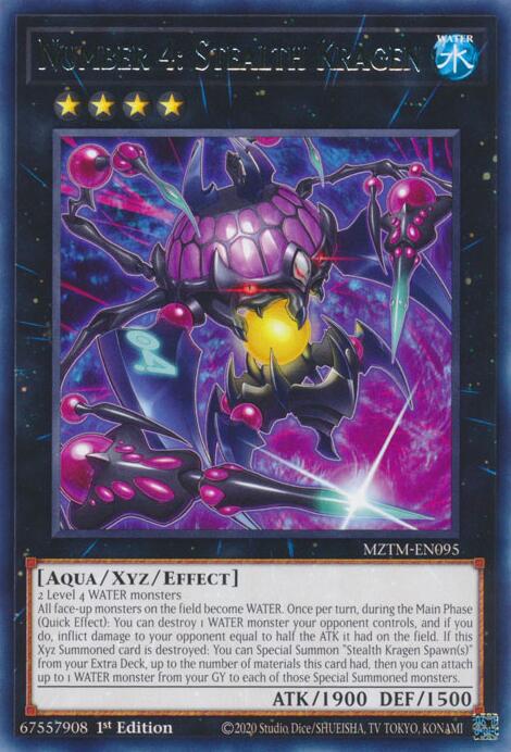 Number 4: Stealth Kragen [MZTM-EN095] Rare | Mega City Incorporated