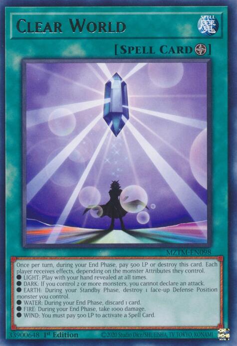 Clear World [MZTM-EN098] Rare | Mega City Incorporated