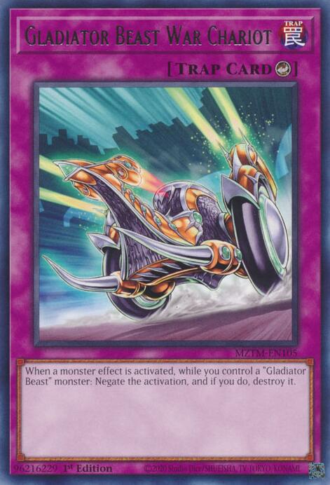 Gladiator Beast War Chariot [MZTM-EN105] Rare | Mega City Incorporated