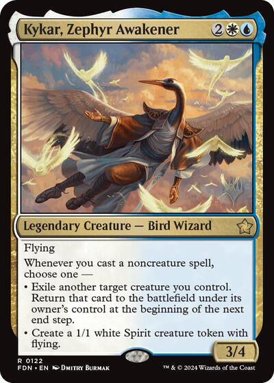 Kykar, Zephyr Awakener (Promo Pack) [Foundations Promos] | Mega City Incorporated