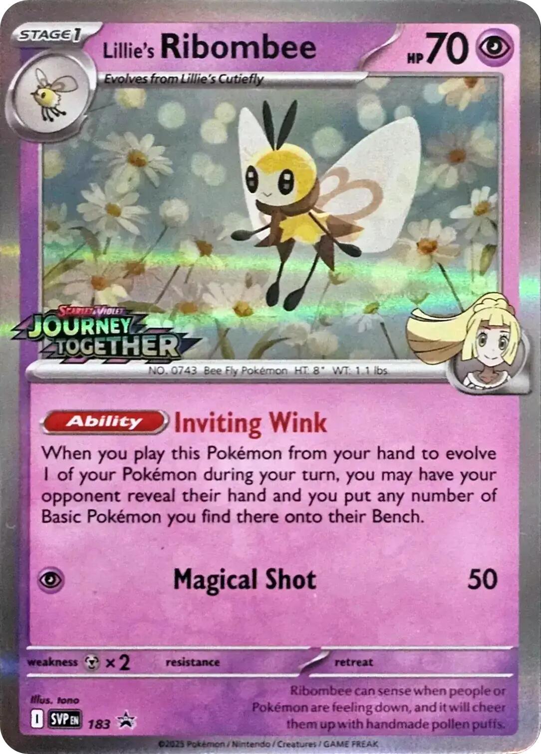 Lillie's Ribombee (183) [Scarlet & Violet: Black Star Promos] | Mega City Incorporated