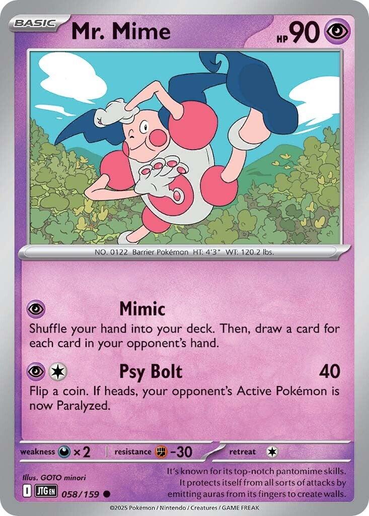 Mr. Mime (058/159) [Scarlet & Violet: Journey Together] | Mega City Incorporated