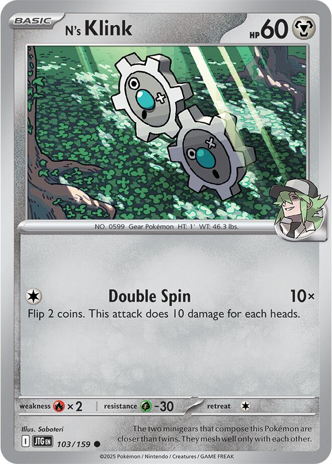 N's Klink (103/159) [Scarlet & Violet: Journey Together] | Mega City Incorporated
