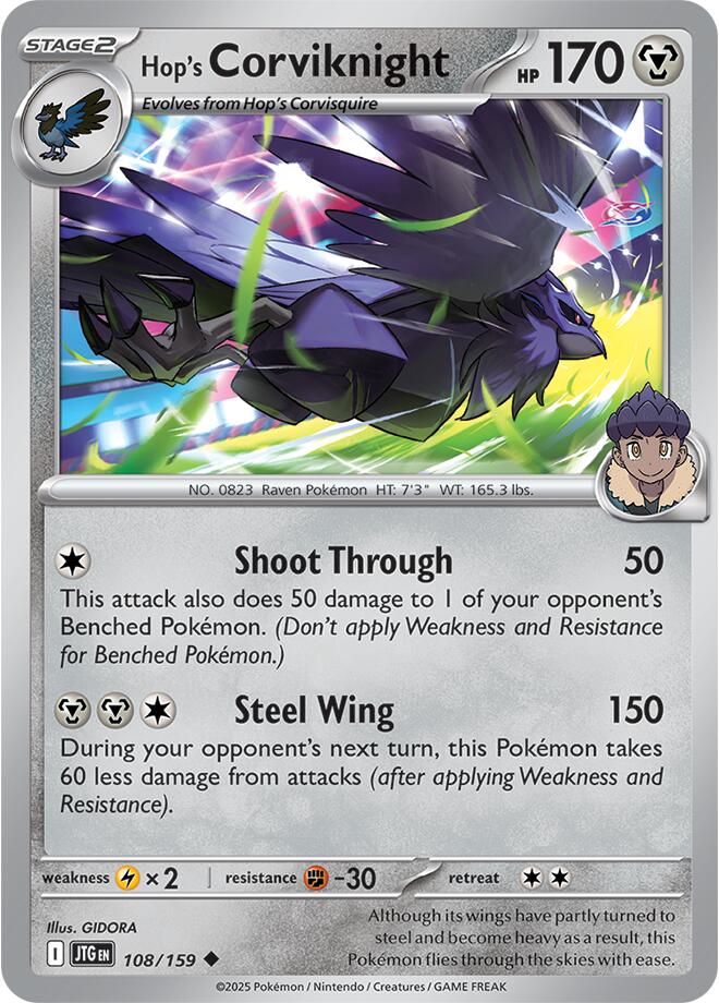 Hop's Corviknight (108/159) [Scarlet & Violet: Journey Together] | Mega City Incorporated
