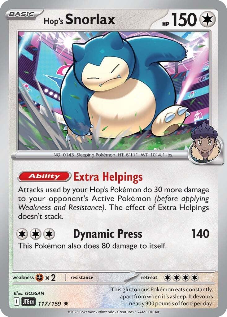 Hop's Snorlax (117/159) [Scarlet & Violet: Journey Together] | Mega City Incorporated