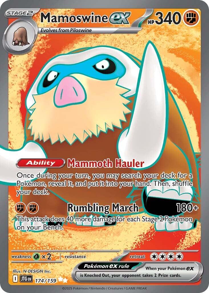 Mamoswine ex (174/159) [Scarlet & Violet: Journey Together] | Mega City Incorporated
