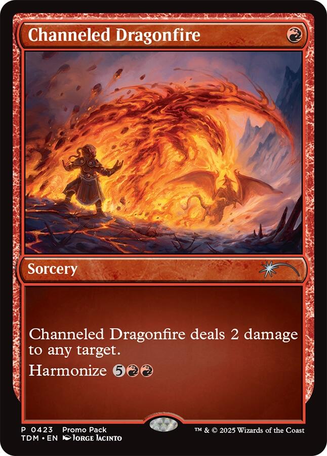 Channeled Dragonfire [Tarkir: Dragonstorm Promos] | Mega City Incorporated