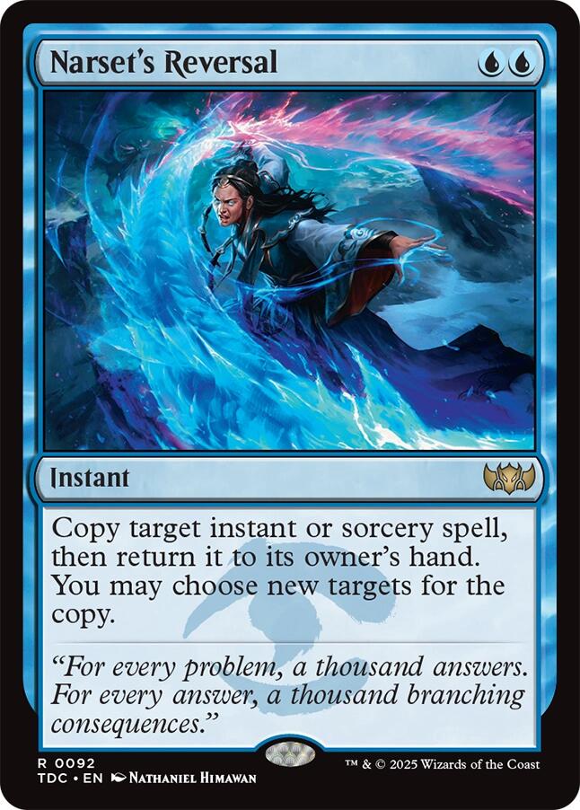 Narset's Reversal [Tarkir: Dragonstorm Commander] | Mega City Incorporated