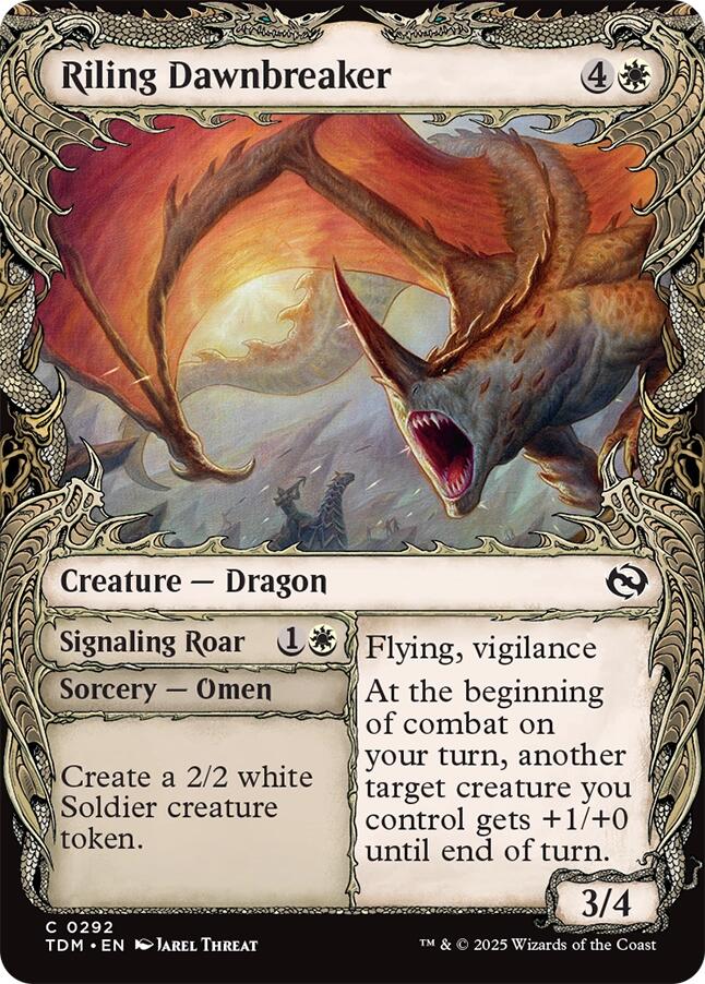 Riling Dawnbreaker (Showcase) [Tarkir: Dragonstorm] | Mega City Incorporated
