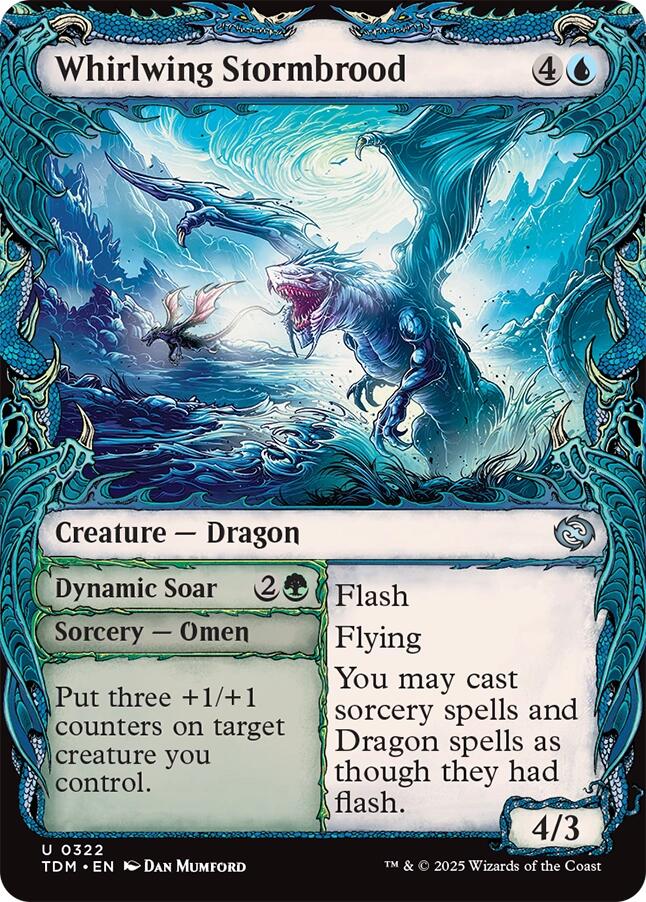 Whirlwing Stormbrood (Showcase) [Tarkir: Dragonstorm] | Mega City Incorporated