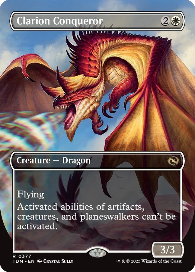 Clarion Conqueror (Borderless) [Tarkir: Dragonstorm] | Mega City Incorporated