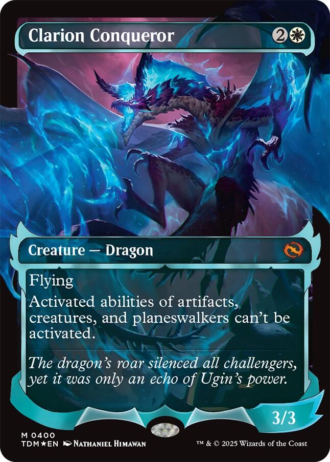 Clarion Conqueror (Showcase) [Tarkir: Dragonstorm] | Mega City Incorporated