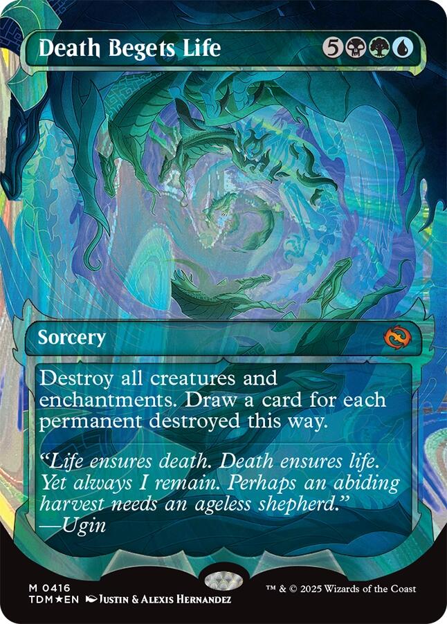 Death Begets Life (Showcase) (Halo Foil) [Tarkir: Dragonstorm] | Mega City Incorporated