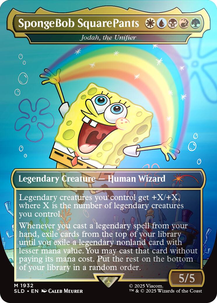 SpongeBob SquarePants - Jodah, the Unifier (Rainbow Foil) [Secret Lair Drop Series] | Mega City Incorporated