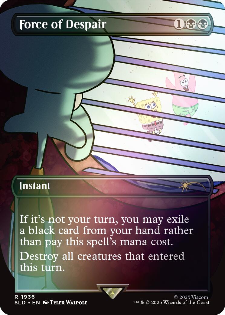 Force of Despair (Rainbow Foil) [Secret Lair Drop Series] | Mega City Incorporated