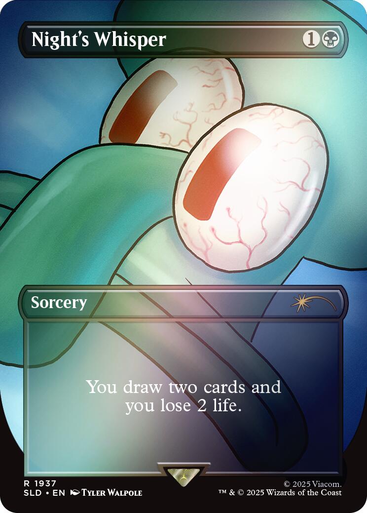 Night's Whisper (Rainbow Foil) [Secret Lair Drop Series] | Mega City Incorporated