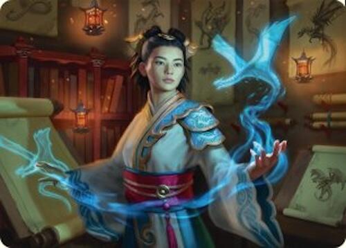 Dragonologist Art Card (6/54) [Tarkir: Dragonstorm Art Series] | Mega City Incorporated