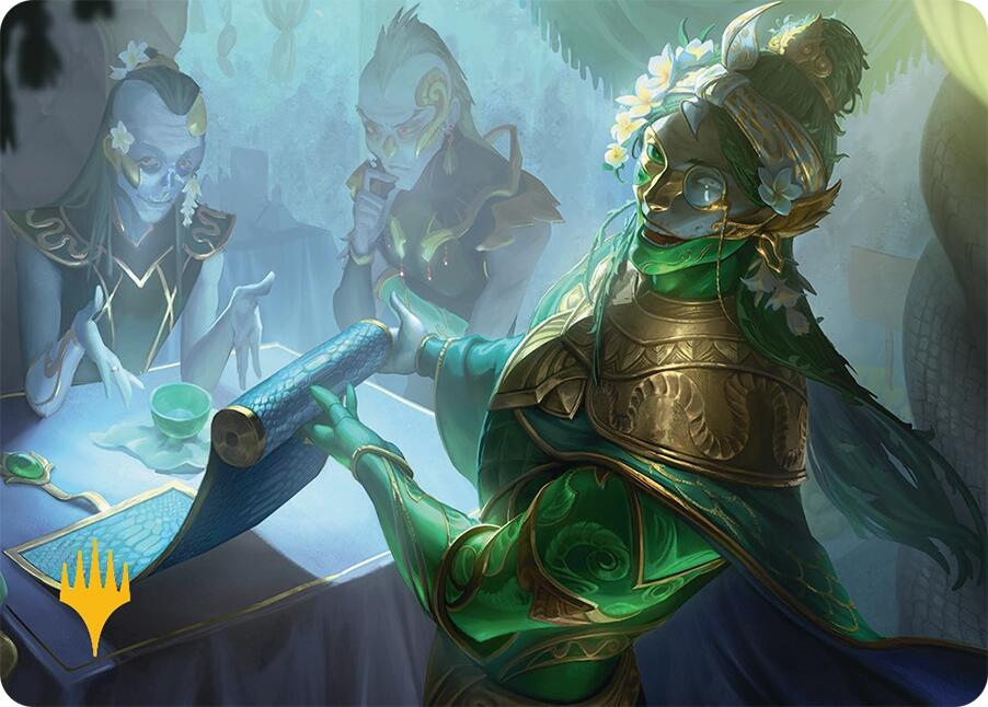 Sibsig Appraiser Art Card (8/54) (Gold-Stamped Signature) [Tarkir: Dragonstorm Art Series] | Mega City Incorporated