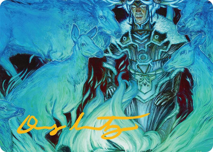 Unending Whisper Art Card (9/54) (Gold-Stamped Signature) [Tarkir: Dragonstorm Art Series] | Mega City Incorporated