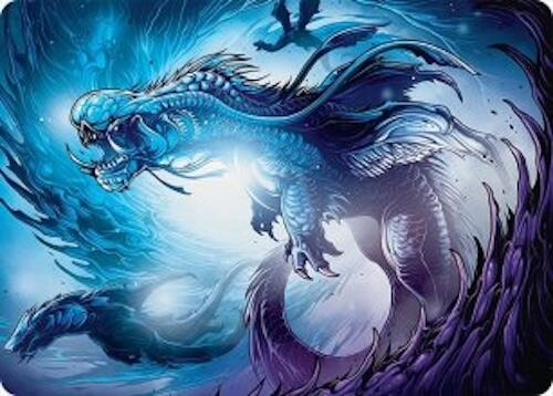 Roiling Dragonstorm Art Card (33/54) [Tarkir: Dragonstorm Art Series] | Mega City Incorporated