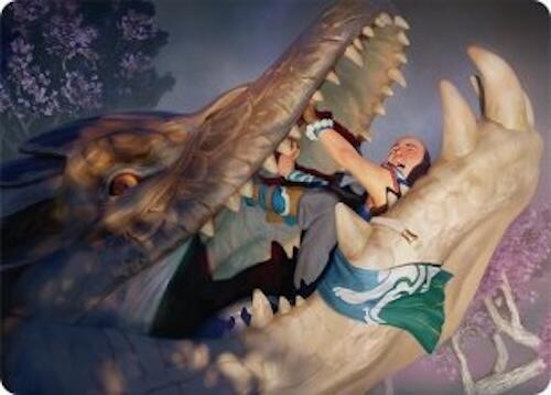 Jaws of Defeat Art Card (53/54) [Tarkir: Dragonstorm Art Series] | Mega City Incorporated