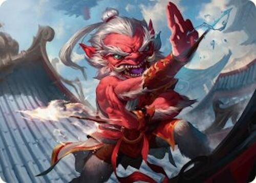 Devoted Duelist Art Card (15/54) [Tarkir: Dragonstorm Art Series] | Mega City Incorporated