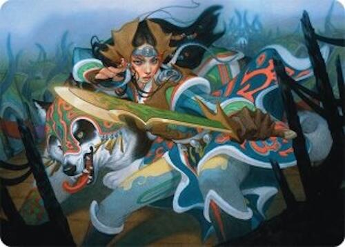 Eshki Dragonclaw Art Card (23/54) [Tarkir: Dragonstorm Art Series] | Mega City Incorporated