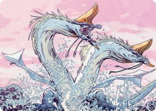 Twinmaw Stormbrood Art Card (39/54) [Tarkir: Dragonstorm Art Series] | Mega City Incorporated