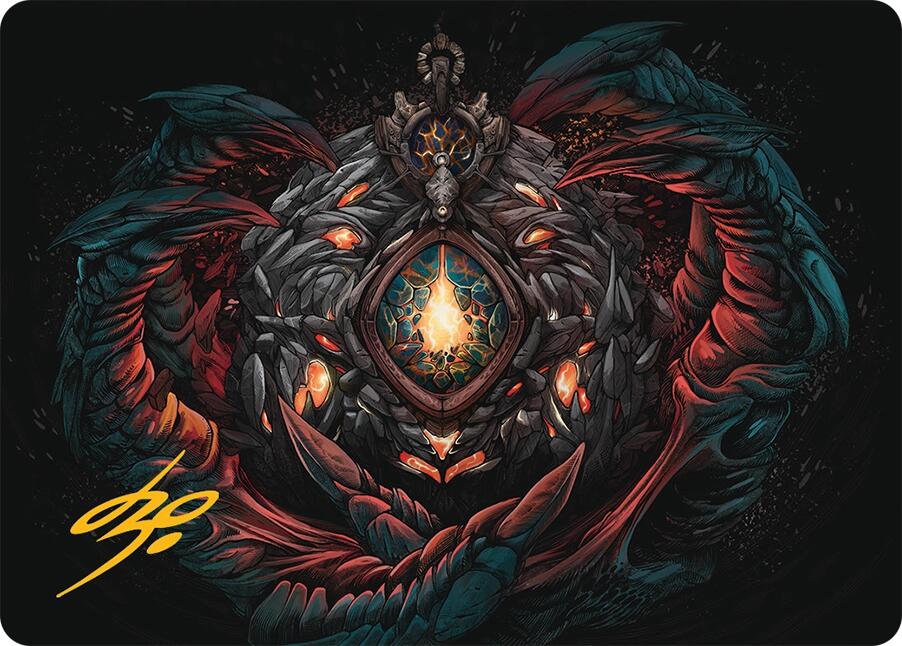 Mox Jasper Art Card (41/54) (Gold-Stamped Signature) [Tarkir: Dragonstorm Art Series] | Mega City Incorporated