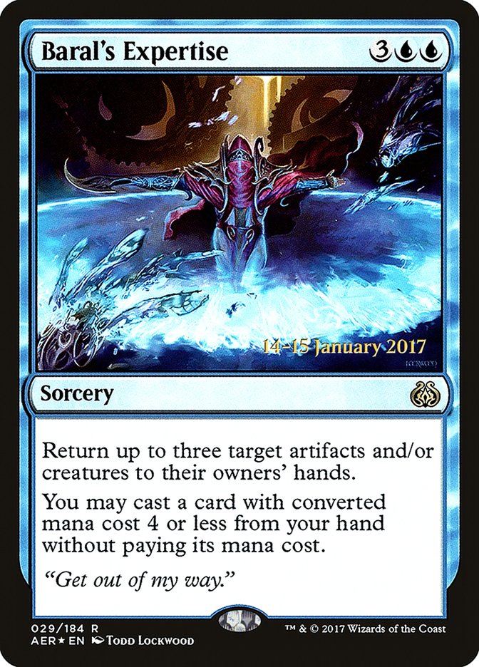 Baral's Expertise [Aether Revolt Prerelease Promos] | Mega City Incorporated