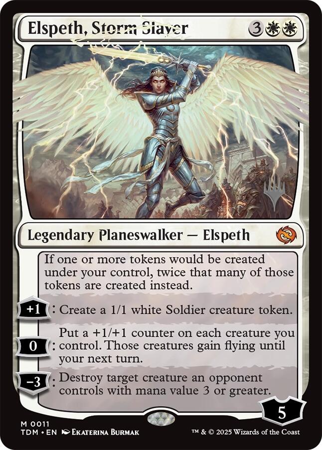 Elspeth, Storm Slayer [Tarkir: Dragonstorm Promos] | Mega City Incorporated