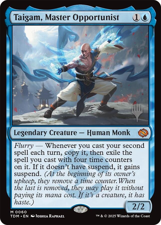Taigam, Master Opportunist [Tarkir: Dragonstorm Promos] | Mega City Incorporated