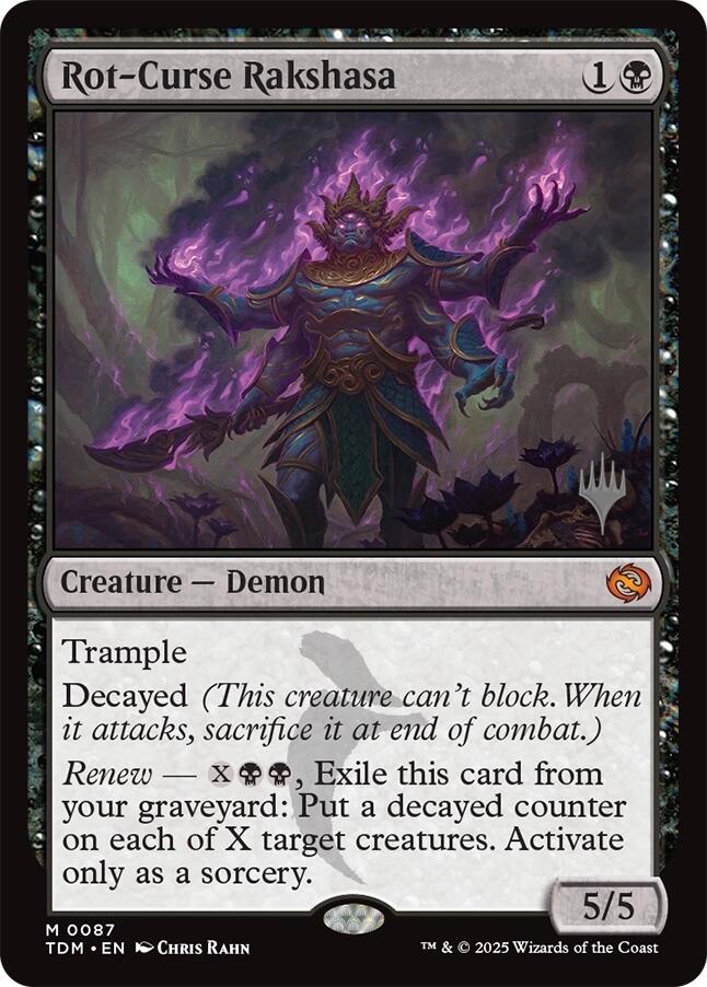 Rot-Curse Rakshasa [Tarkir: Dragonstorm Promos] | Mega City Incorporated