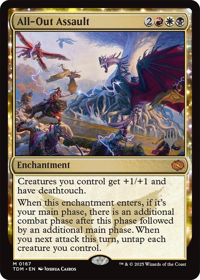 All-Out Assault [Tarkir: Dragonstorm Promos] | Mega City Incorporated