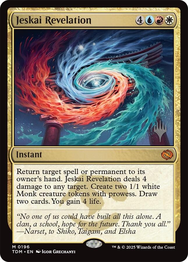 Jeskai Revelation [Tarkir: Dragonstorm Promos] | Mega City Incorporated