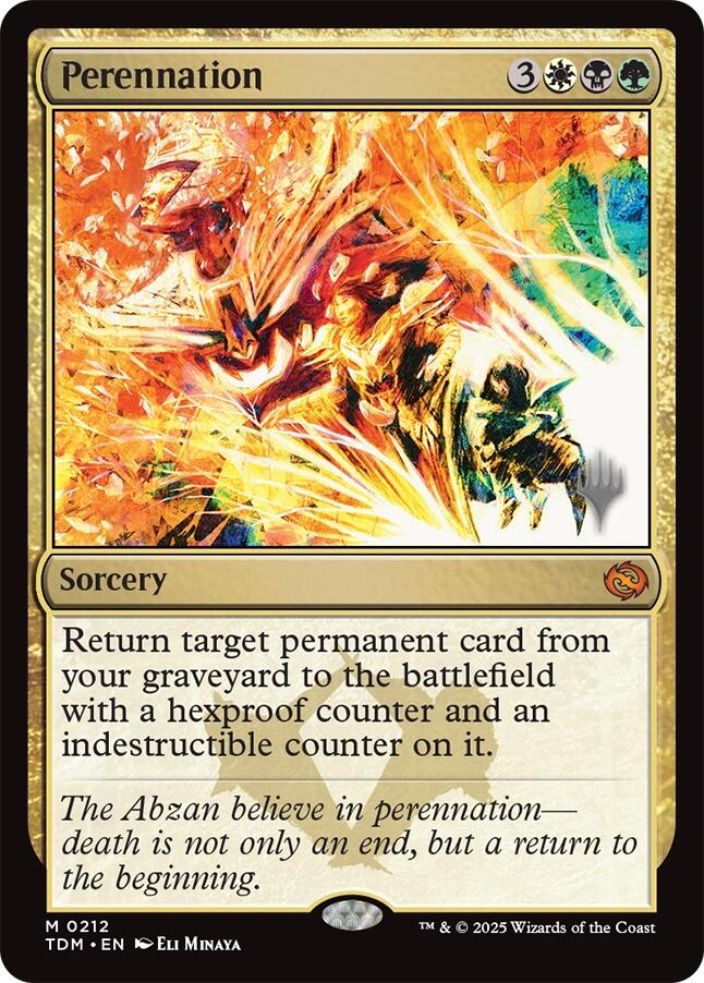 Perennation [Tarkir: Dragonstorm Promos] | Mega City Incorporated