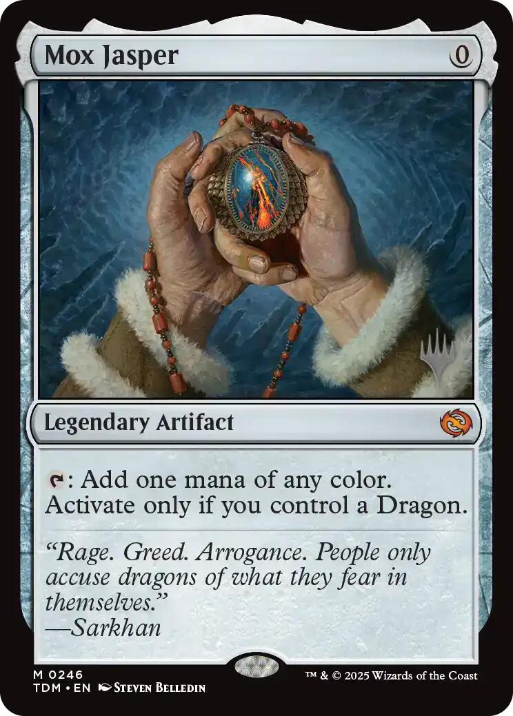 Mox Jasper [Tarkir: Dragonstorm Promos] | Mega City Incorporated