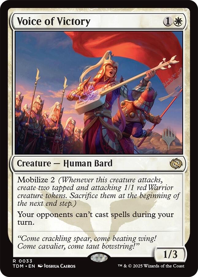 Voice of Victory [Tarkir: Dragonstorm Promos] | Mega City Incorporated