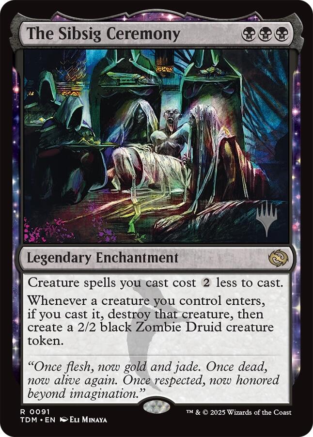 The Sibsig Ceremony [Tarkir: Dragonstorm Promos] | Mega City Incorporated