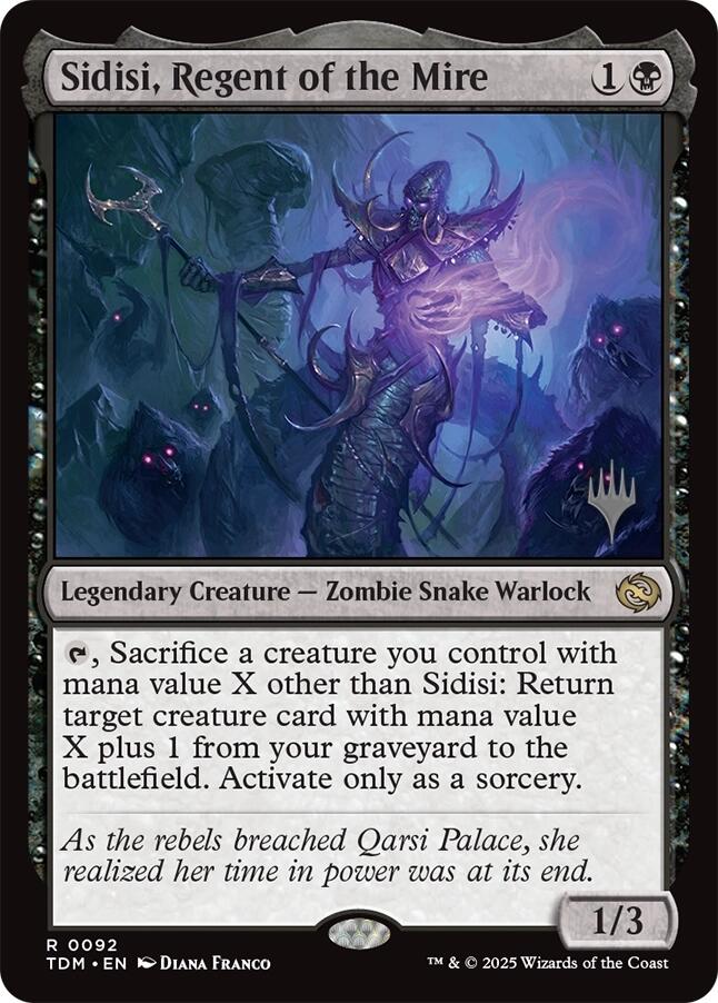 Sidisi, Regent of the Mire [Tarkir: Dragonstorm Promos] | Mega City Incorporated