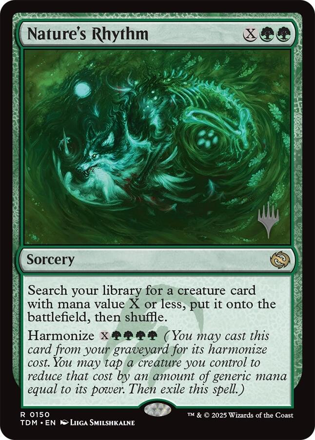 Nature's Rhythm [Tarkir: Dragonstorm Promos] | Mega City Incorporated