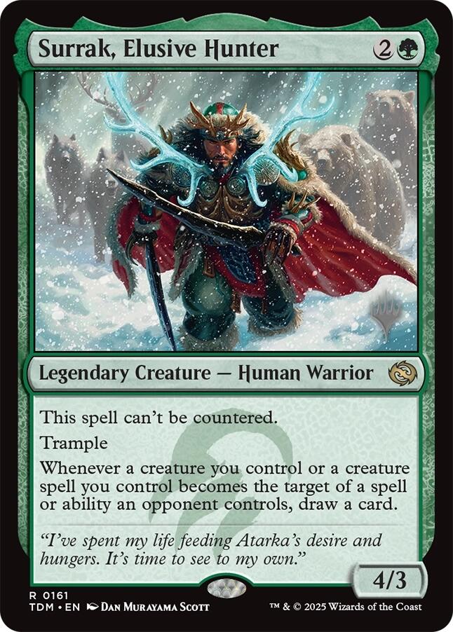 Surrak, Elusive Hunter [Tarkir: Dragonstorm Promos] | Mega City Incorporated