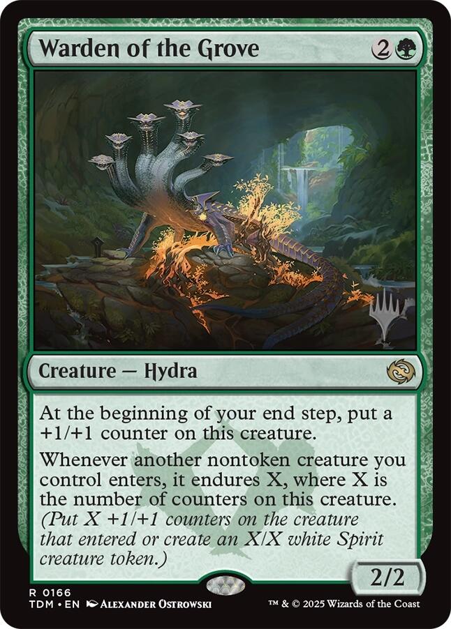 Warden of the Grove [Tarkir: Dragonstorm Promos] | Mega City Incorporated