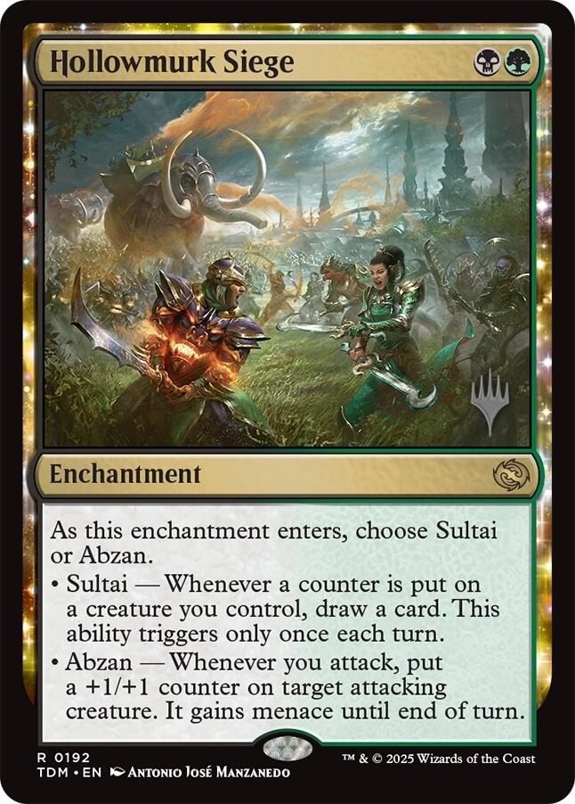 Hollowmurk Siege [Tarkir: Dragonstorm Promos] | Mega City Incorporated