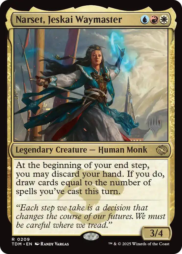 Narset, Jeskai Waymaster [Tarkir: Dragonstorm Promos] | Mega City Incorporated