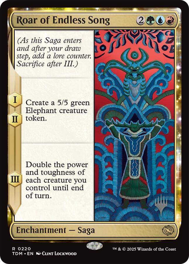 Roar of Endless Song [Tarkir: Dragonstorm Promos] | Mega City Incorporated