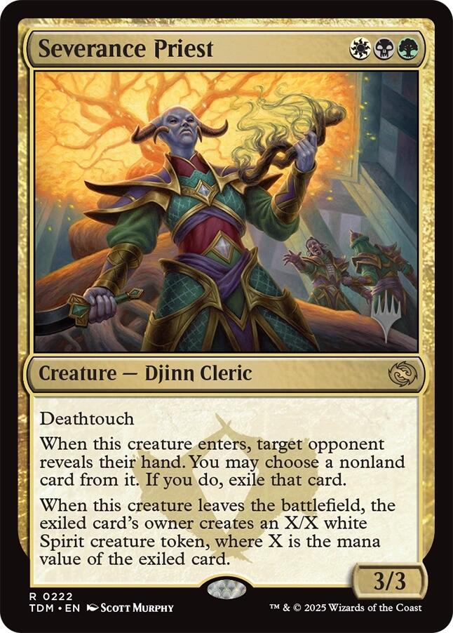 Severance Priest [Tarkir: Dragonstorm Promos] | Mega City Incorporated