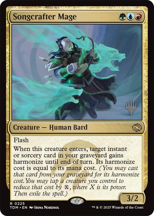 Songcrafter Mage [Tarkir: Dragonstorm Promos] | Mega City Incorporated